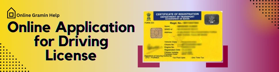 online application for Driving License