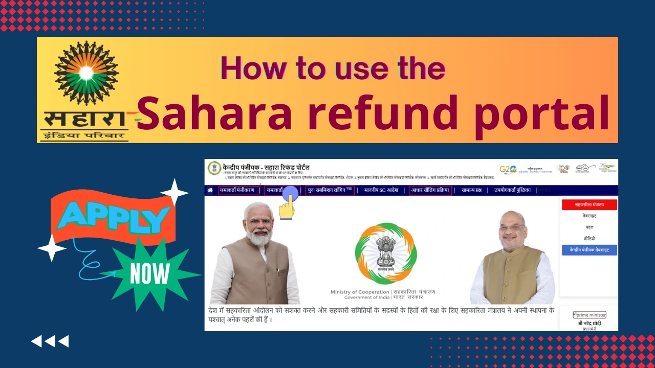 How to use the Sahara refund portal registration, login, and claim form