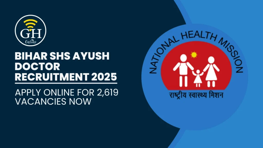 Bihar SHS AYUSH Doctor Recruitment 2025