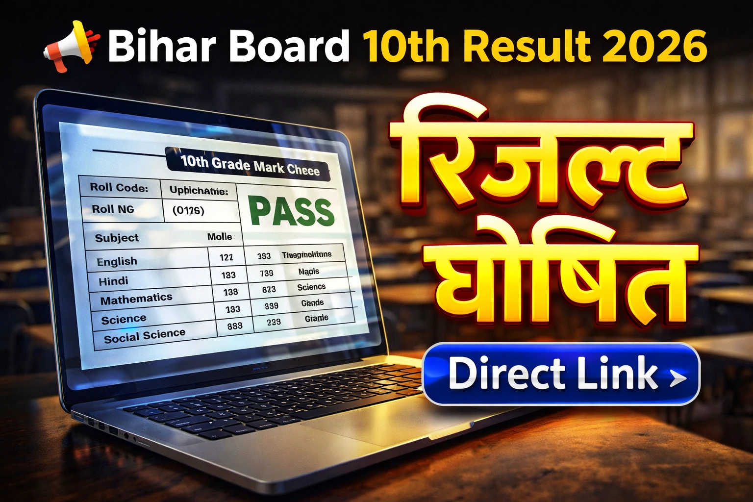 Bihar Board 10th Result 2026