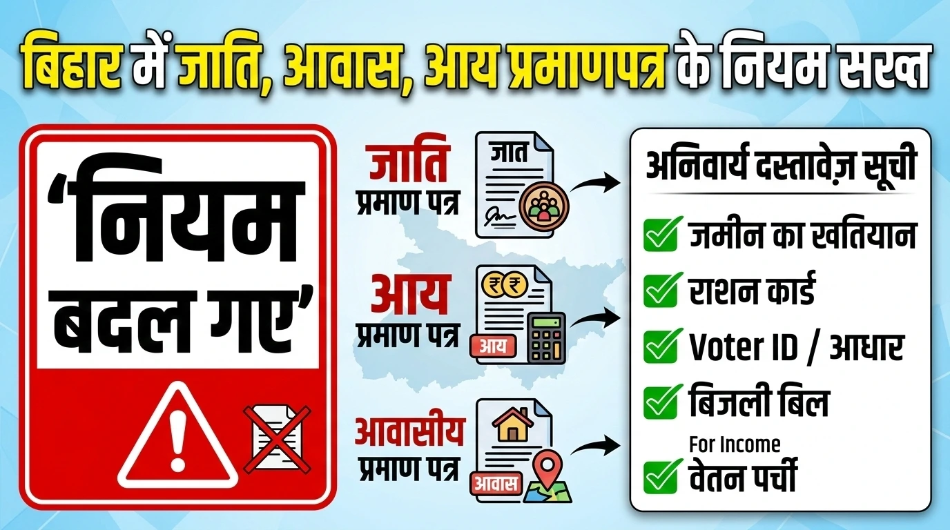 Bihar Jati Niwas Aay New Rules 2026