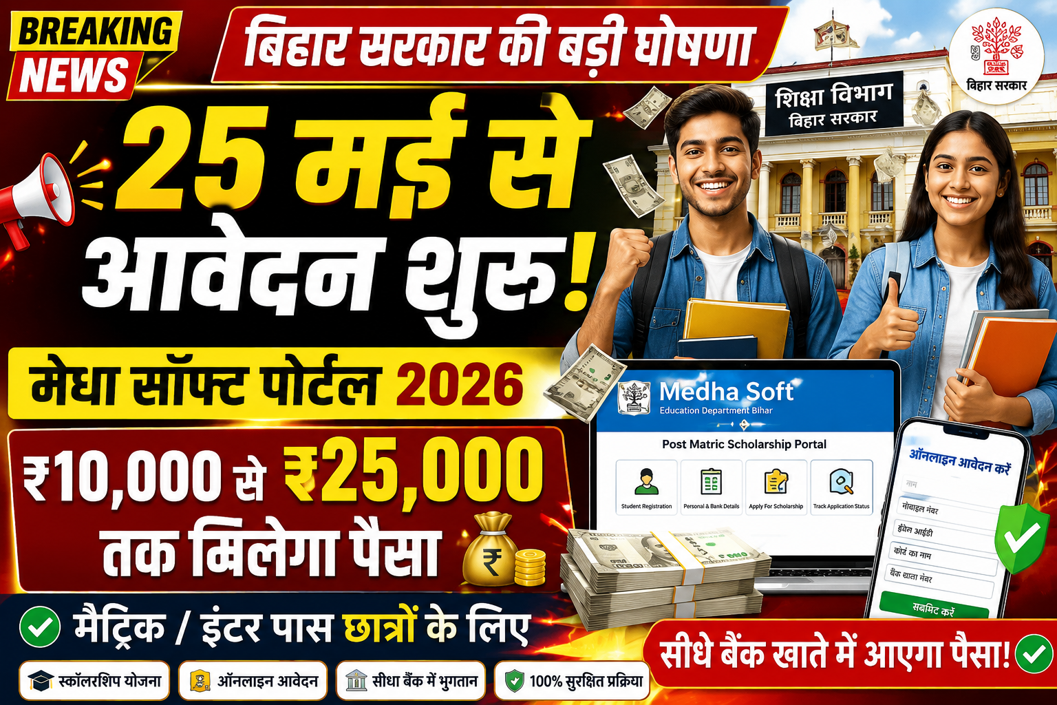 Bihar Medha Soft Scholarship 2026