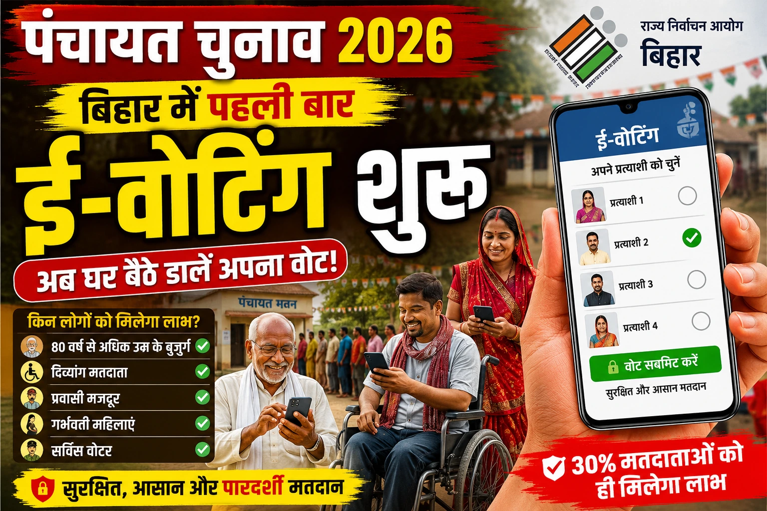 Bihar Panchayat Election 2026 E Voting Bihar Panchayat Chunav News Bihar Election Update Online Voting India