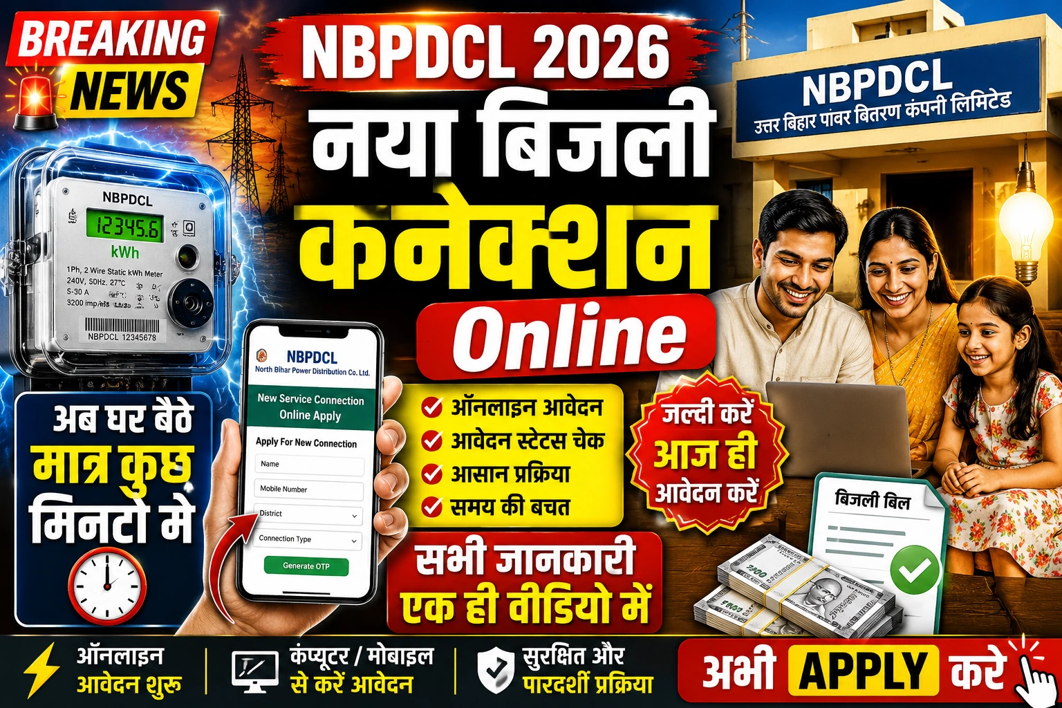 NBPDCL New Electricity Connection Online Apply