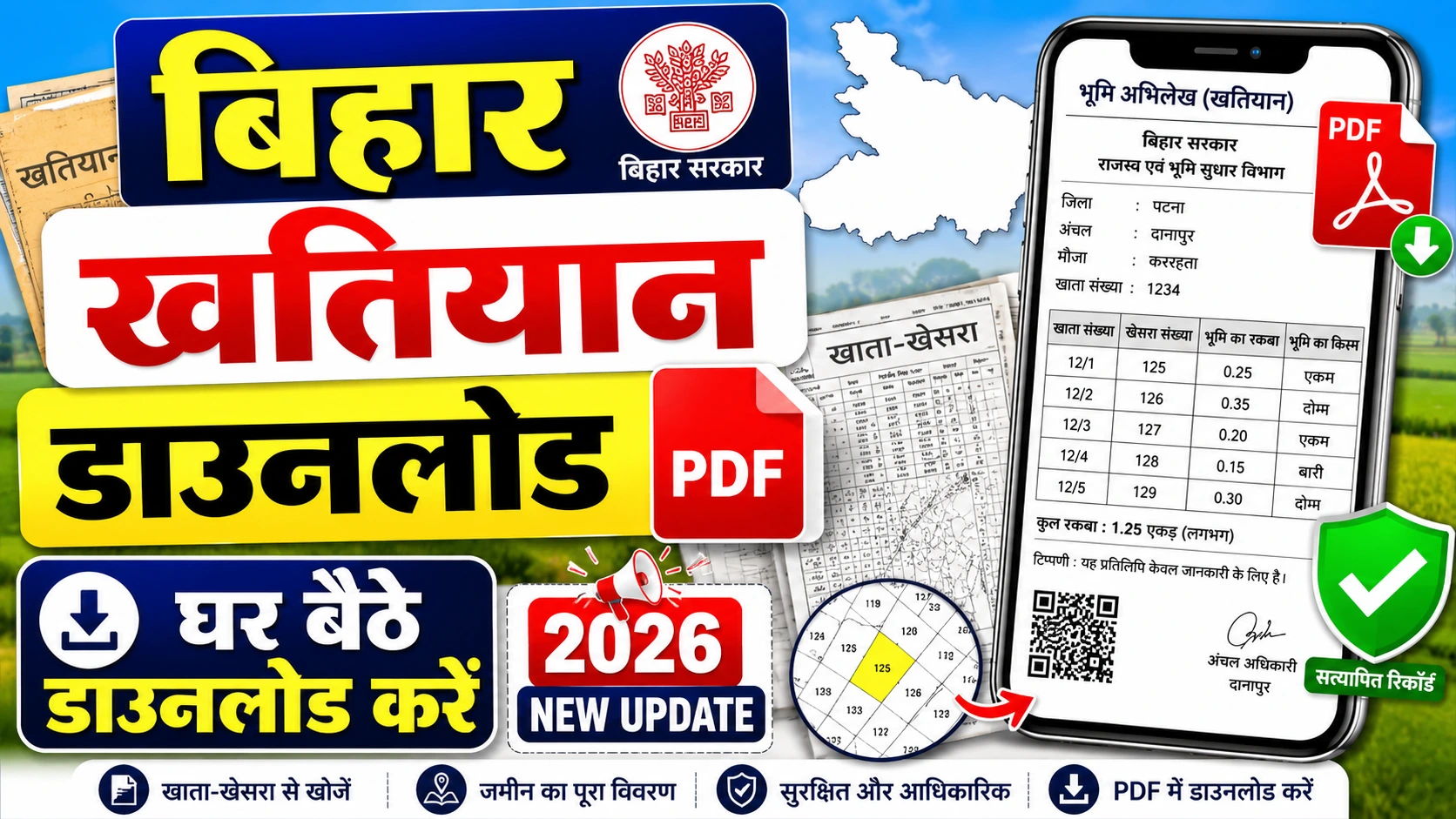 Bihar Khatiyan Download PDF 2026