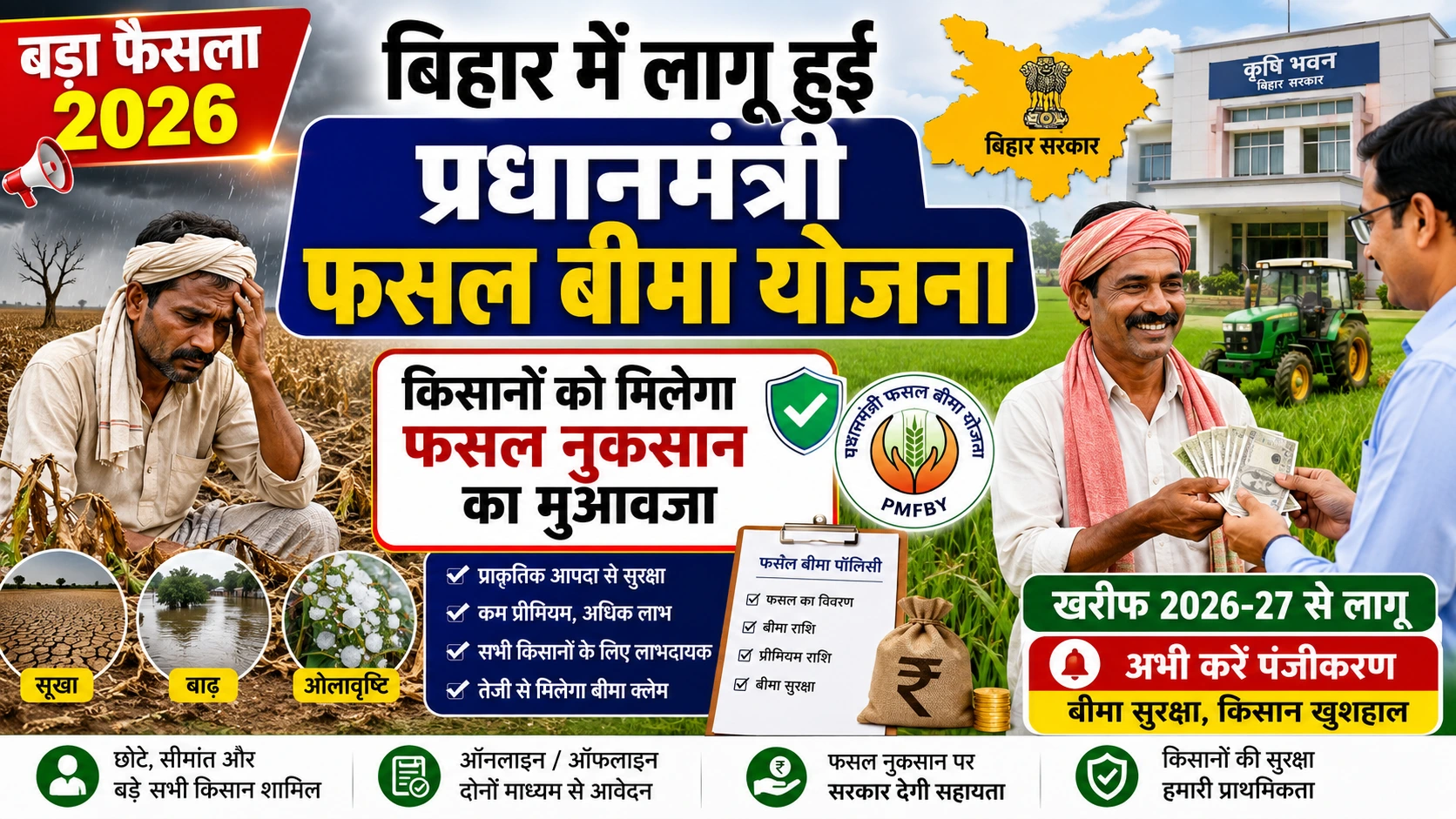 Bihar PM Fasal Bima Yojana 2026