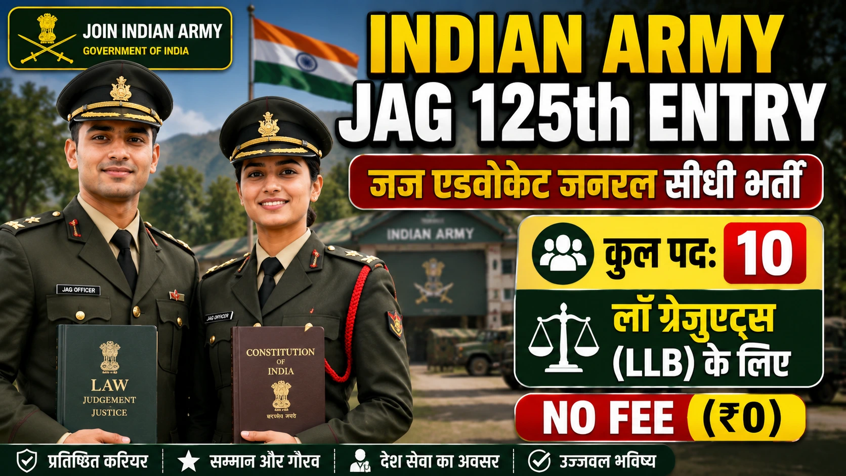 Indian Army JAG 125th Entry 2026
