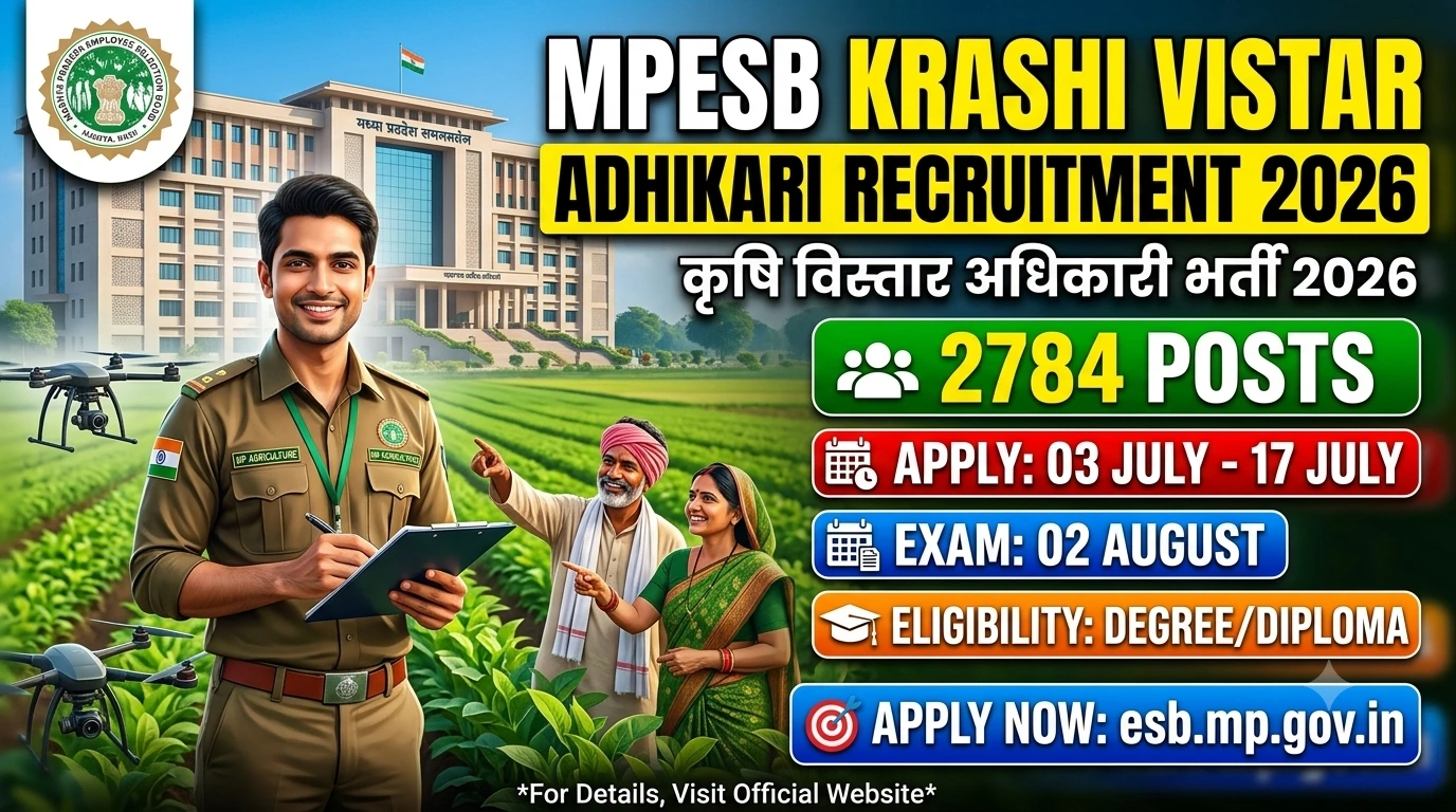 MPESB Krashi Vistar Adhikari Recruitment 2026