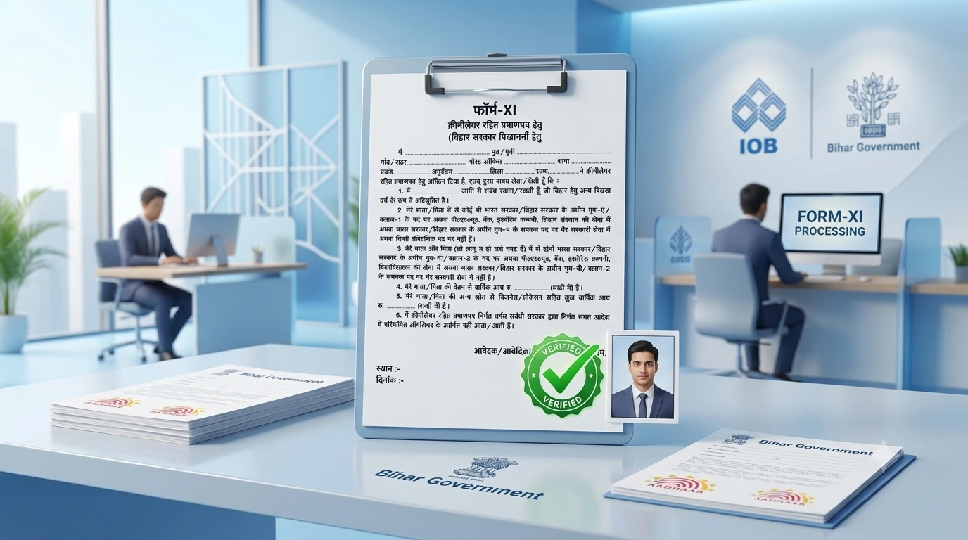 Form 11 OBC Non Creamy Layer Bihar
