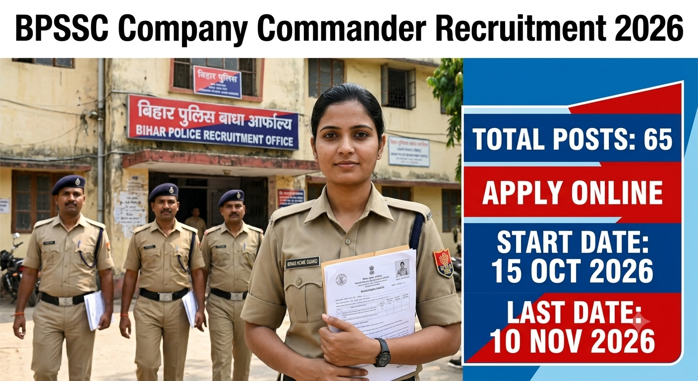 BPSSC Company Commander Recruitment 2026