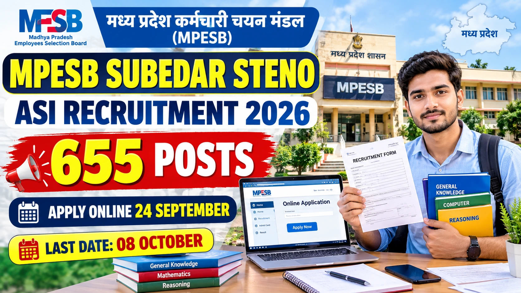 MPESB Subedar Steno ASI Recruitment 2026