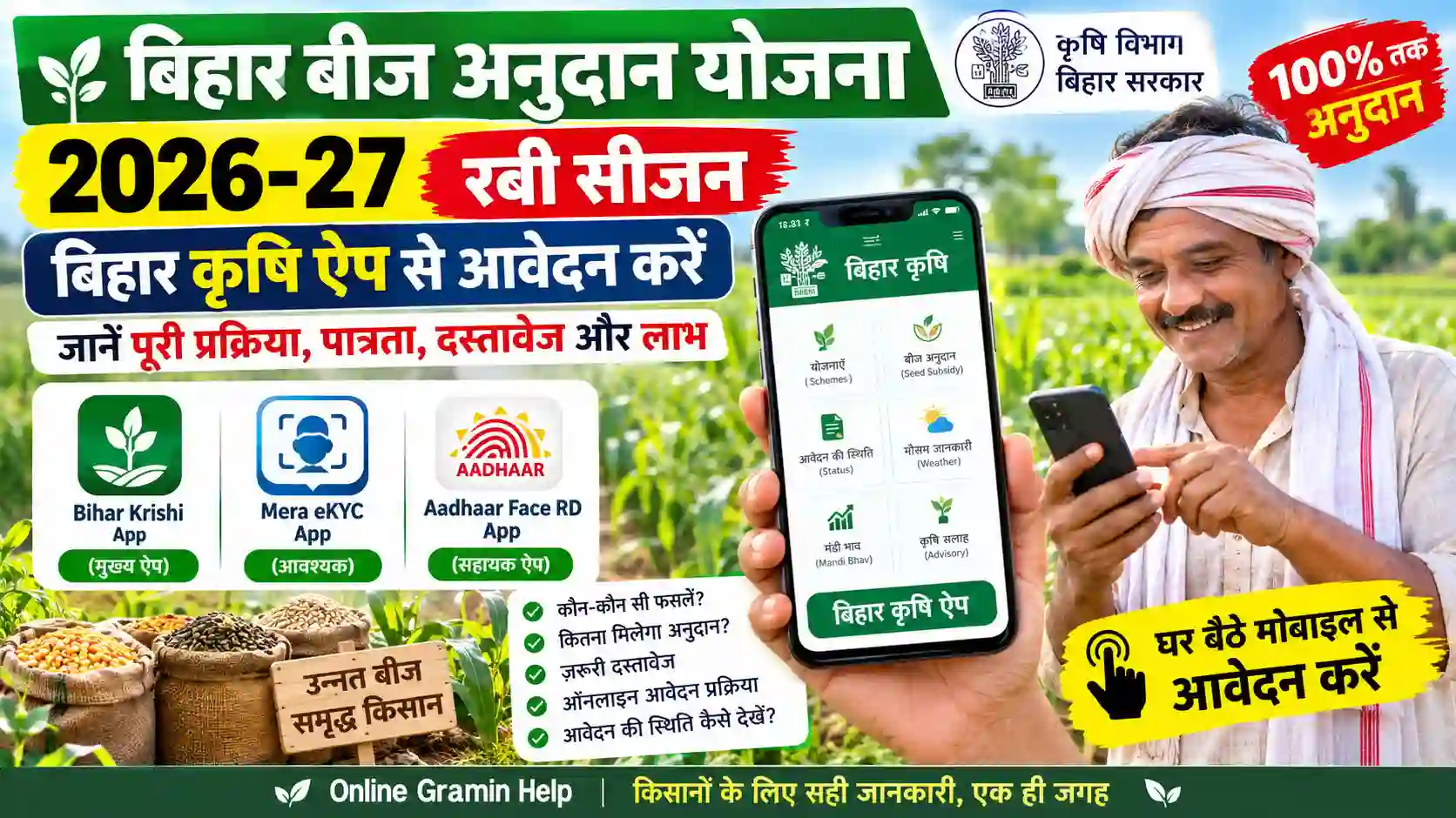 Bihar Beej Anudan Yojana 2026